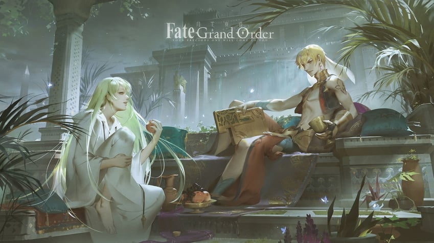 enkidu and gilgamesh (fate and 1 more) drawn by saintluthien