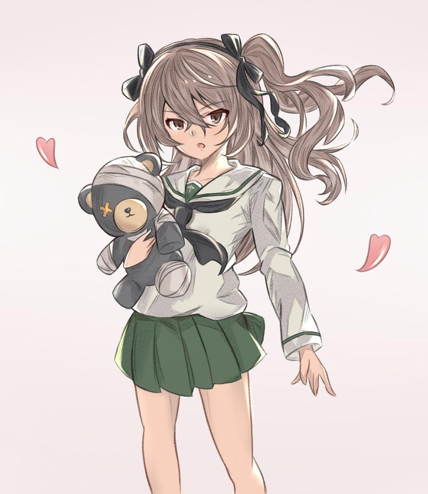 shimada arisu and boko (girls und panzer) drawn by arutoria_(187497382)