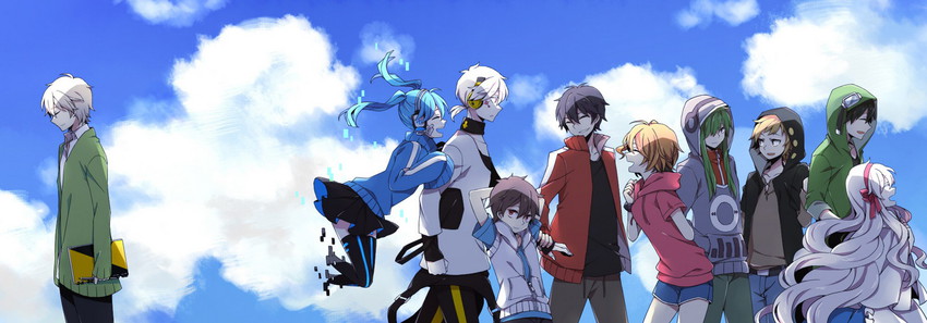 kozakura marry, kisaragi shintarou, kido tsubomi, ene, kano shuuya, and 5 more (kagerou project and 1 more) drawn by bookcage