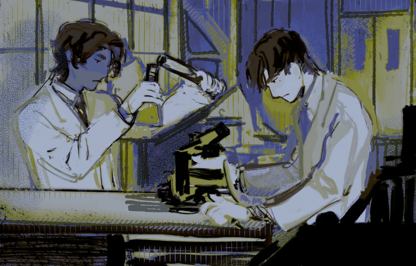 luis sera and daniil dankovsky (resident evil and 3 more) drawn by mittsushi