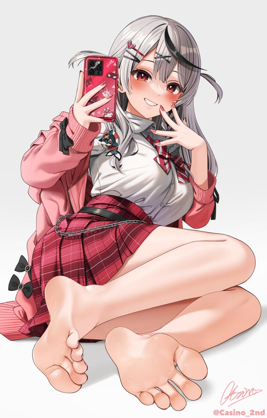 sakamata chloe (hololive) drawn by casino_(casinoep)