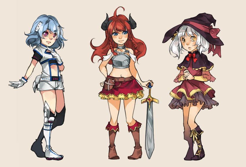 alpha, cecilia, and erica (original) drawn by c-r-y-s