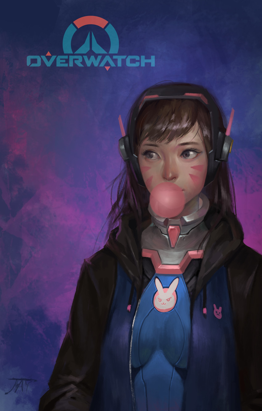 d.va (overwatch and 1 more) drawn by midfinger
