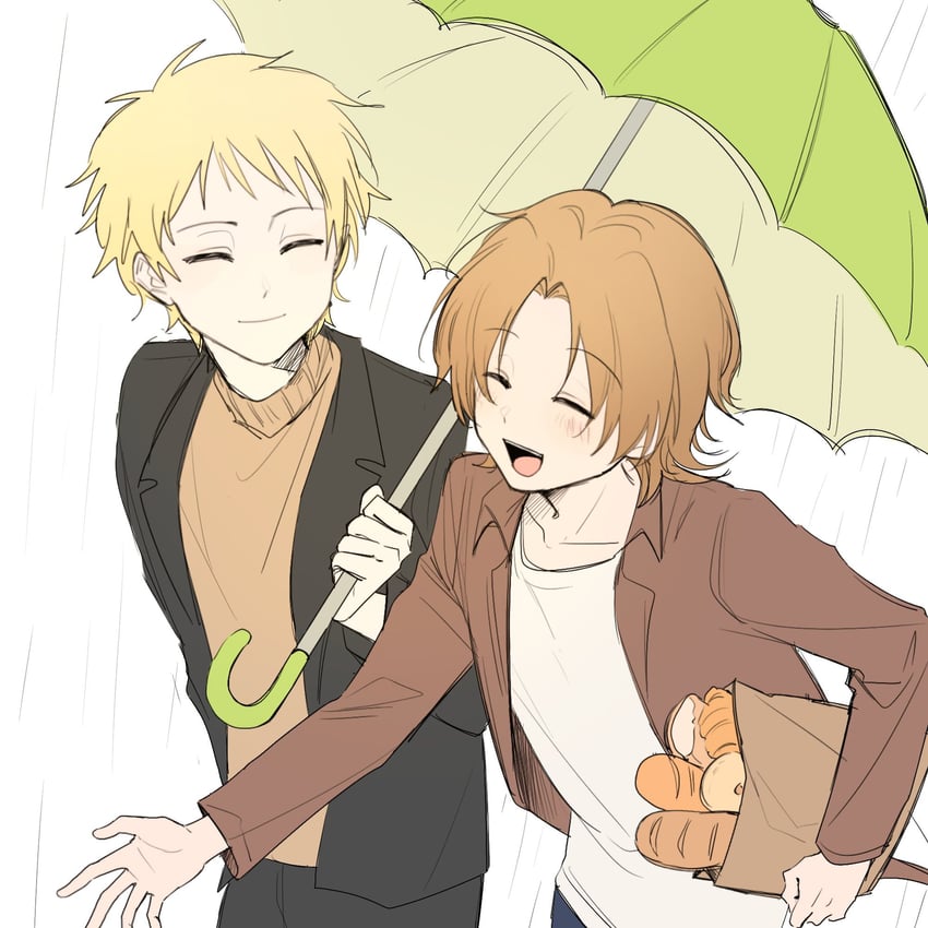 atou haruki and shinano eiji (saibou shinkyoku) drawn by star_with_night