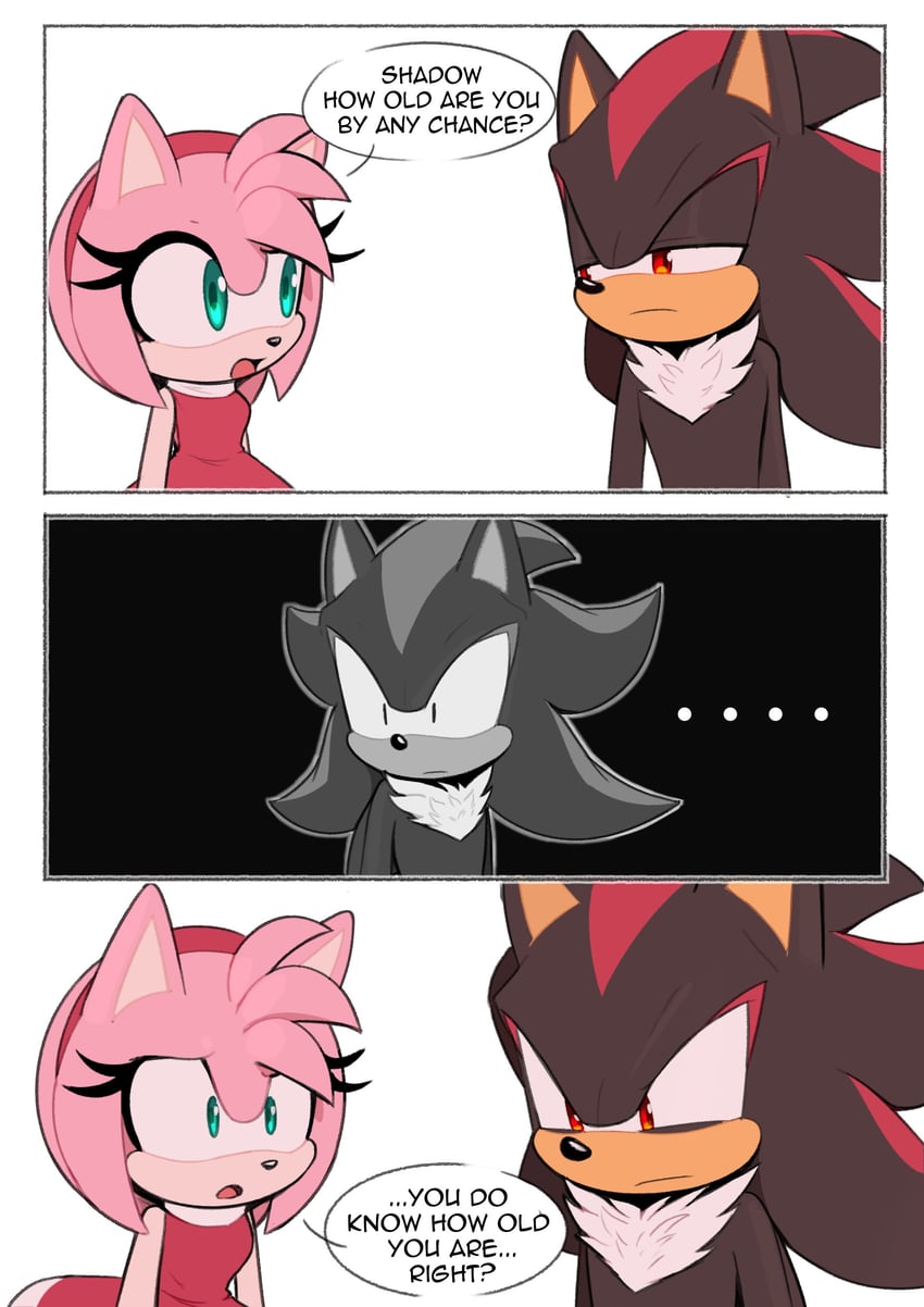 shadow the hedgehog and amy rose (sonic) drawn by toonsite