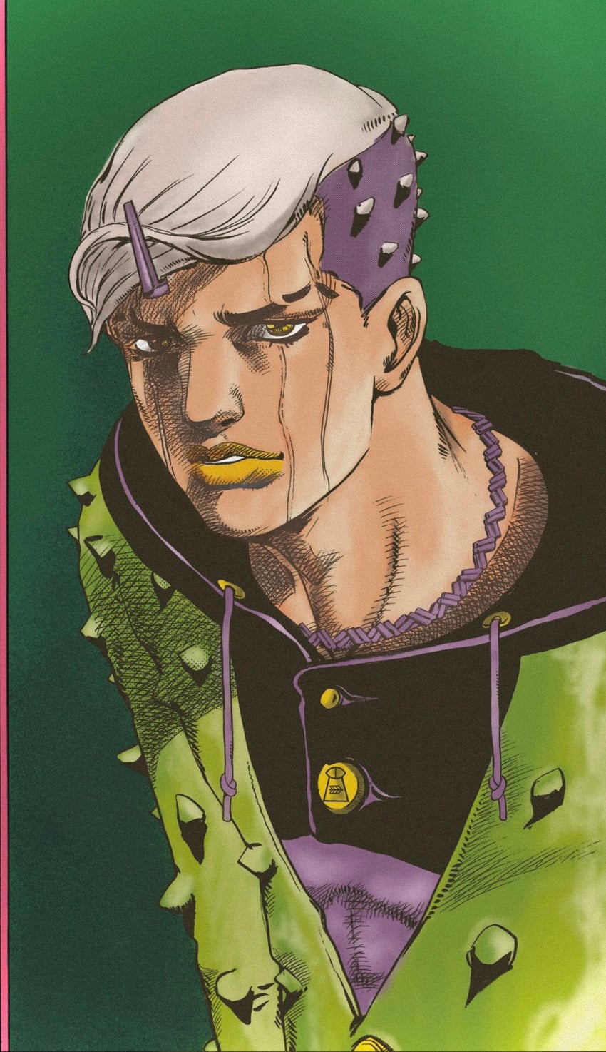 higashikata jobin (jojo no kimyou na bouken and 1 more) drawn by aka_fridge4k and araki_hirohiko