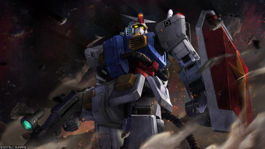 perfect gundam (gundam and 3 more) drawn by tenjin_hidetaka