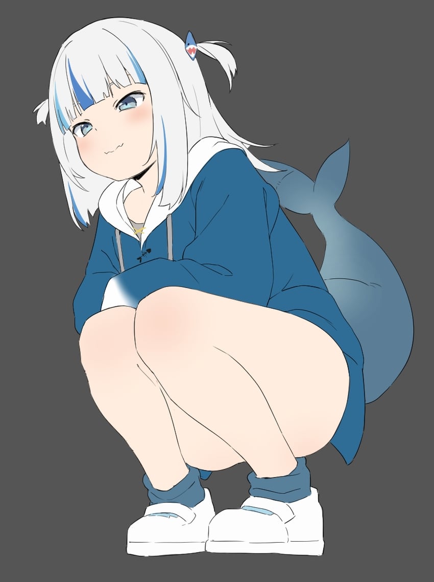 gawr gura (hololive and 1 more) drawn by kachobi_(user_atuh5854)