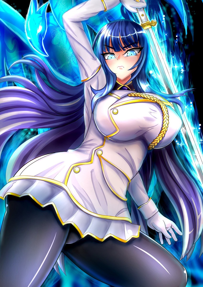 ikaruga (senran kagura and 1 more) drawn by arudexiabynikoniko
