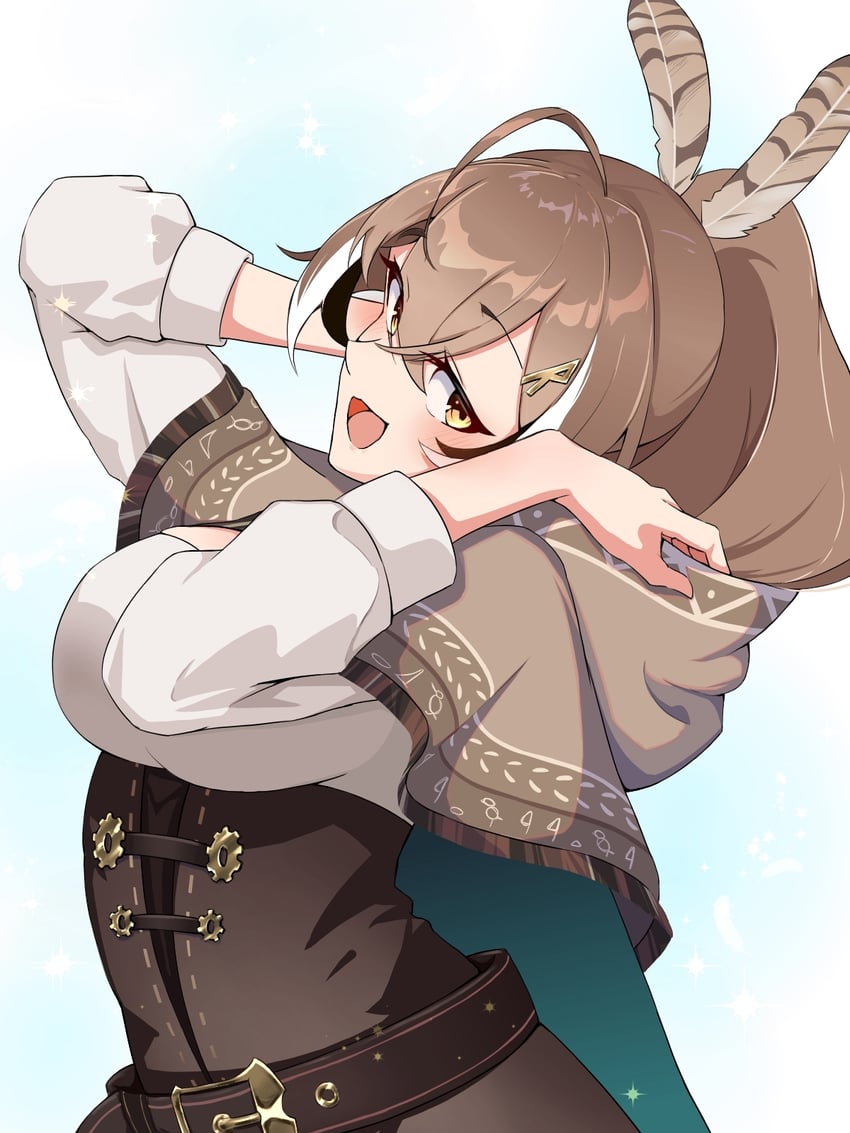 nanashi mumei (hololive and 1 more) drawn by manab_(manab101)