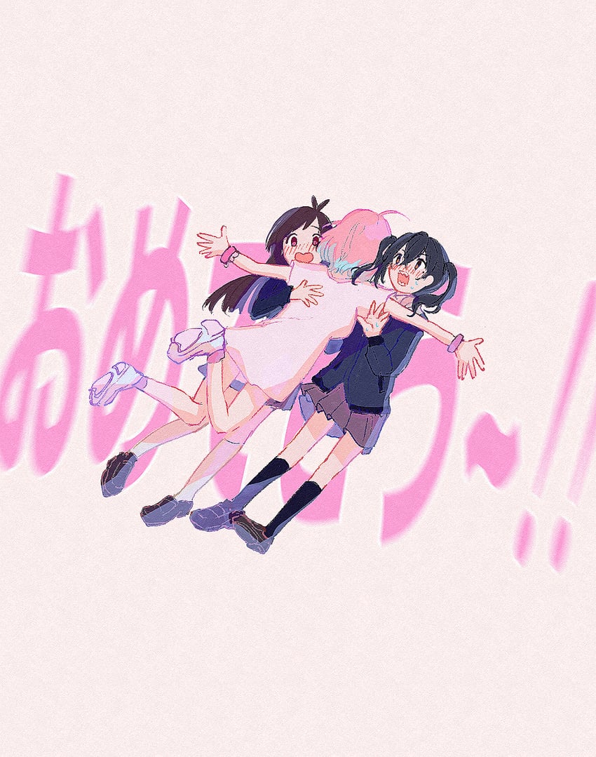 yumemi riamu, sunazuka akira, and tsujino akari (idolmaster and 1 more) drawn by hamachamu