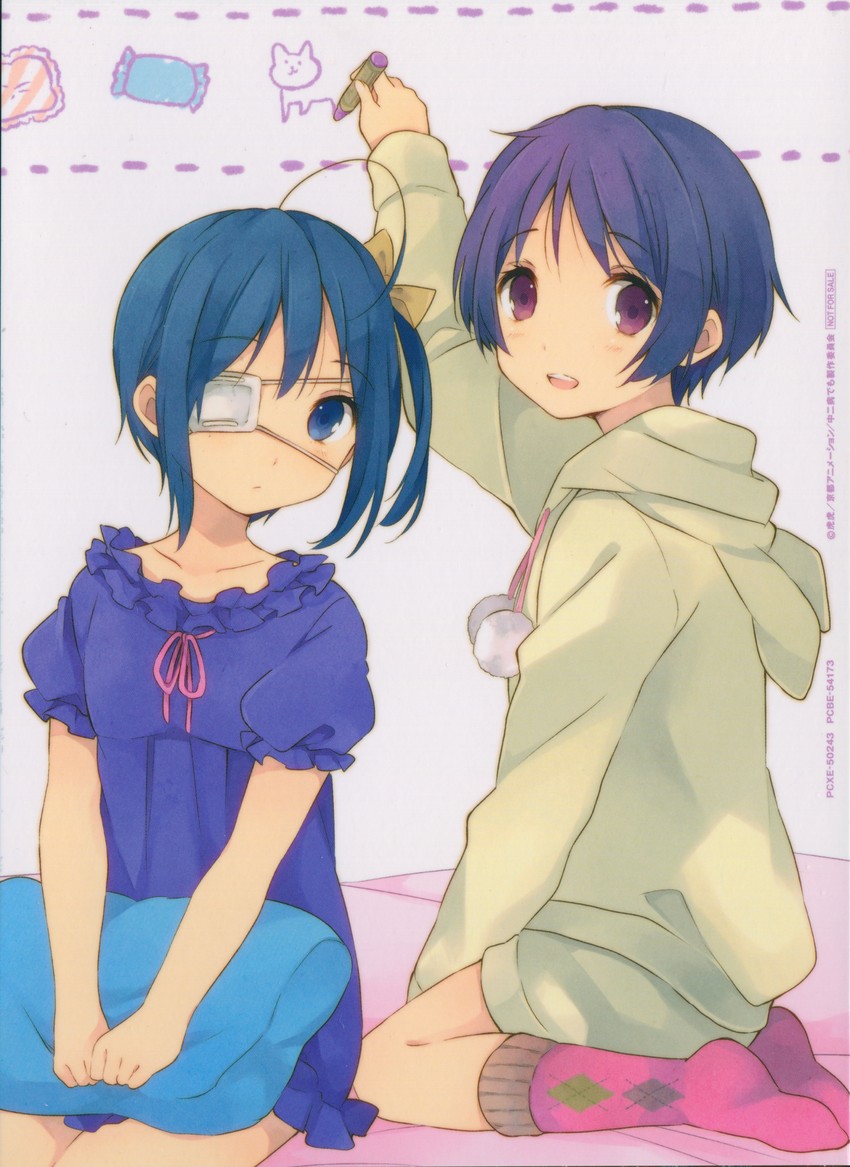 takanashi rikka and tsuyuri kumin (chuunibyou demo koi ga shitai!) drawn by ousaka_nozomi
