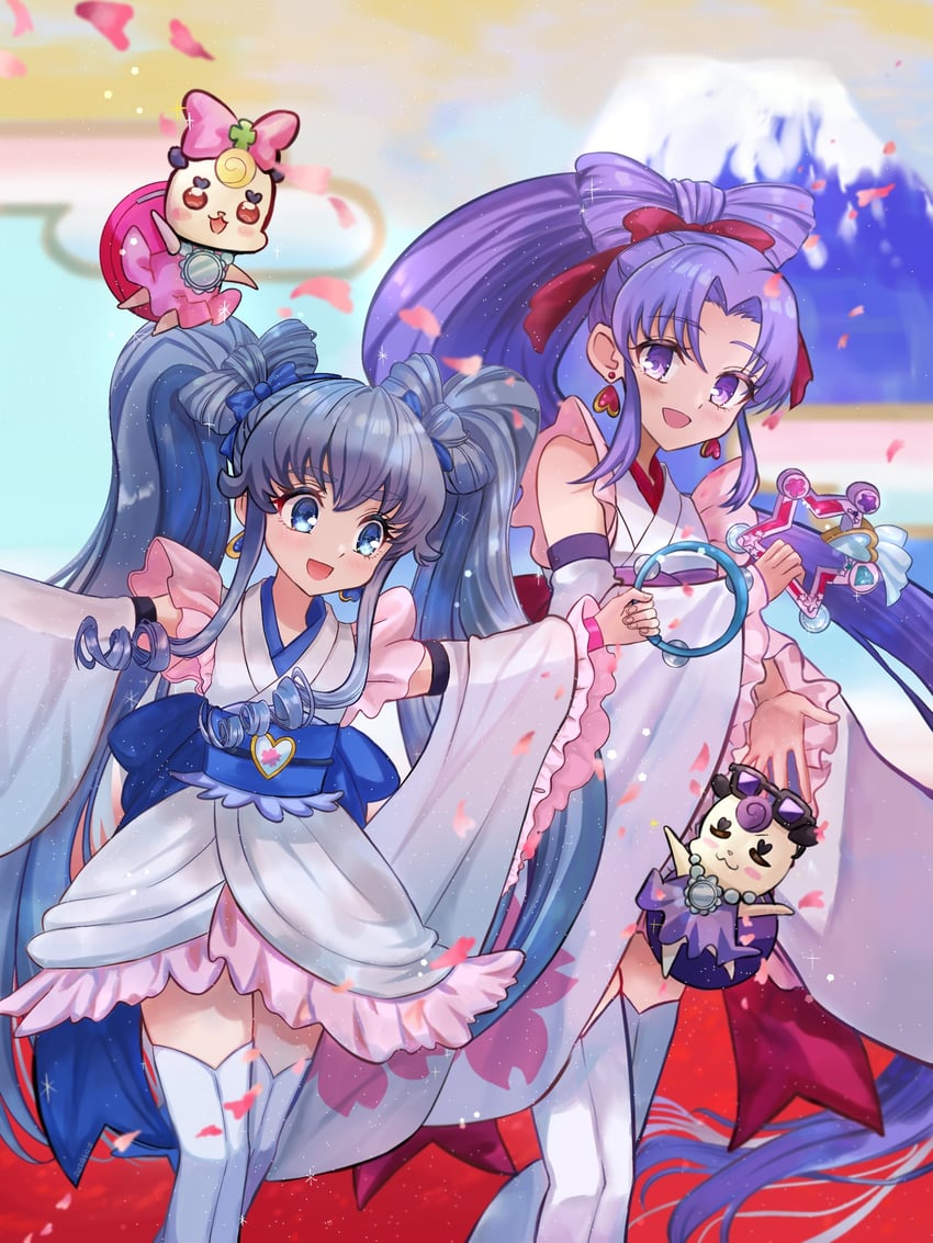 cure princess and cure fortune (precure and 1 more) drawn by ym12124