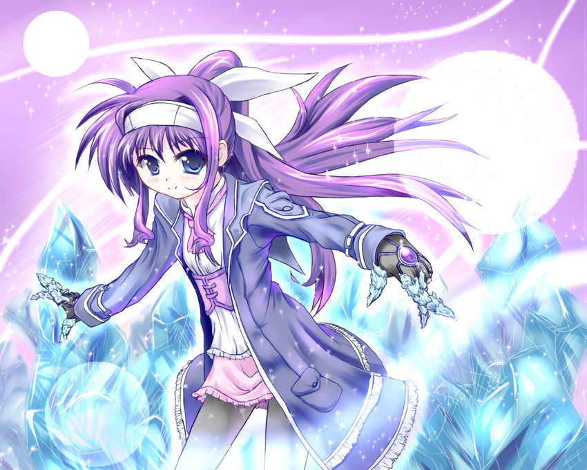 tsukimura suzuka (lyrical nanoha and 1 more) drawn by ish_hekira