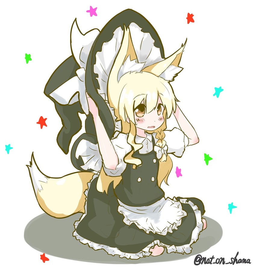 kirisame marisa and youkai fox (touhou) drawn by not_on_shana