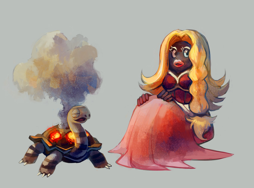 torkoal and jynx (pokemon and 1 more) drawn by glitchedpuppet