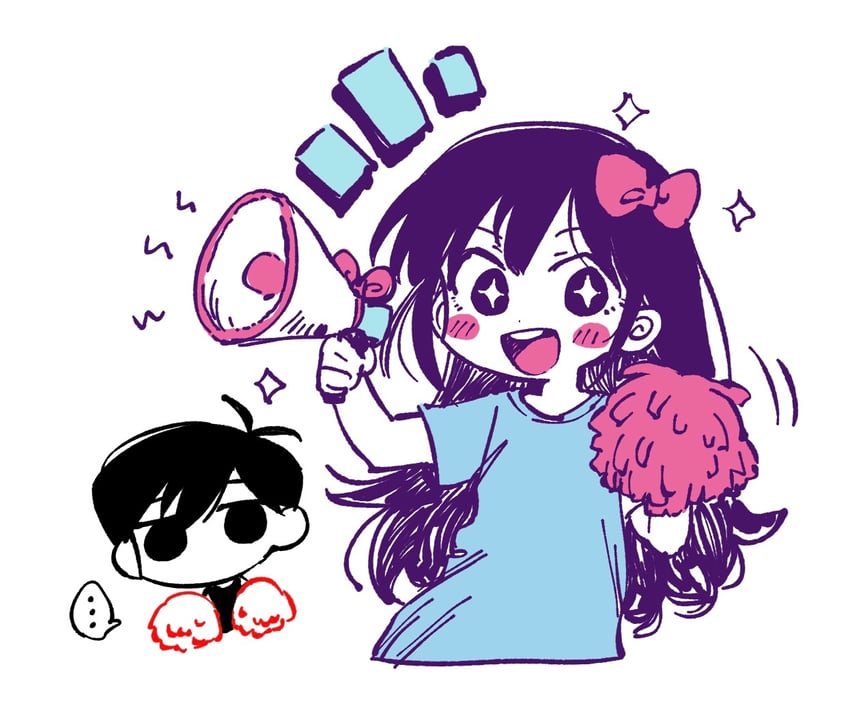 omori and aubrey (omori) drawn by konoito_nui