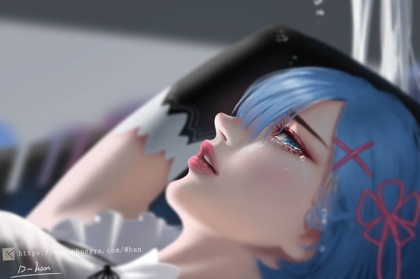 rem (re:zero kara hajimeru isekai seikatsu) drawn by d-han