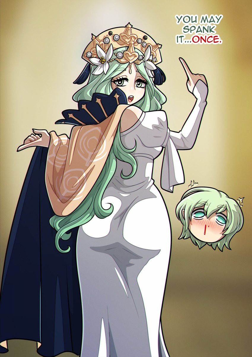 rhea and male byleth (fire emblem and 1 more) drawn by kinkymation