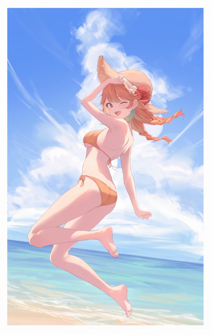 takanashi kiara (hololive and 1 more) drawn by midori_fufu