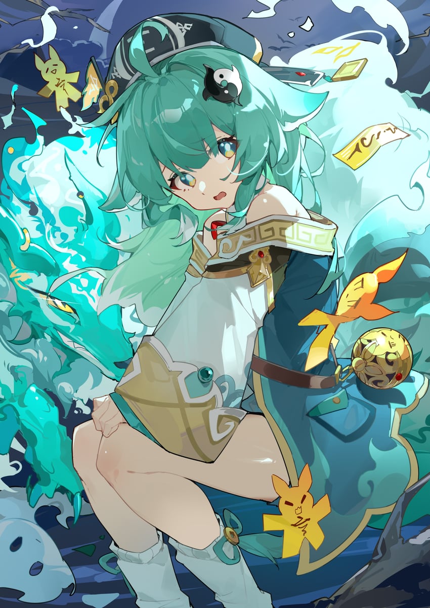 huohuo and tail (honkai and 1 more) drawn by teketi