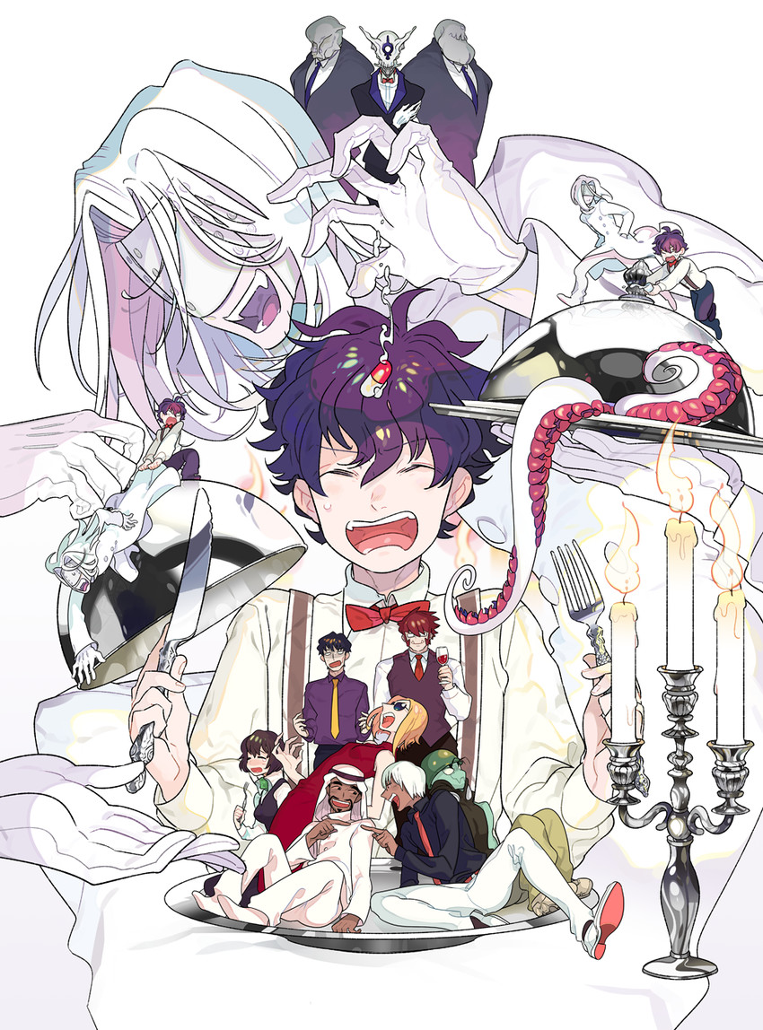 klaus von reinhertz, leonardo watch, zap renfro, steven a. starphase, chain sumeragi, and 4 more (kekkai sensen) drawn by maruco