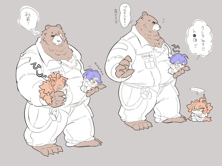 belle, koleda belobog, and ben bigger (zenless zone zero) drawn by hinyo731887