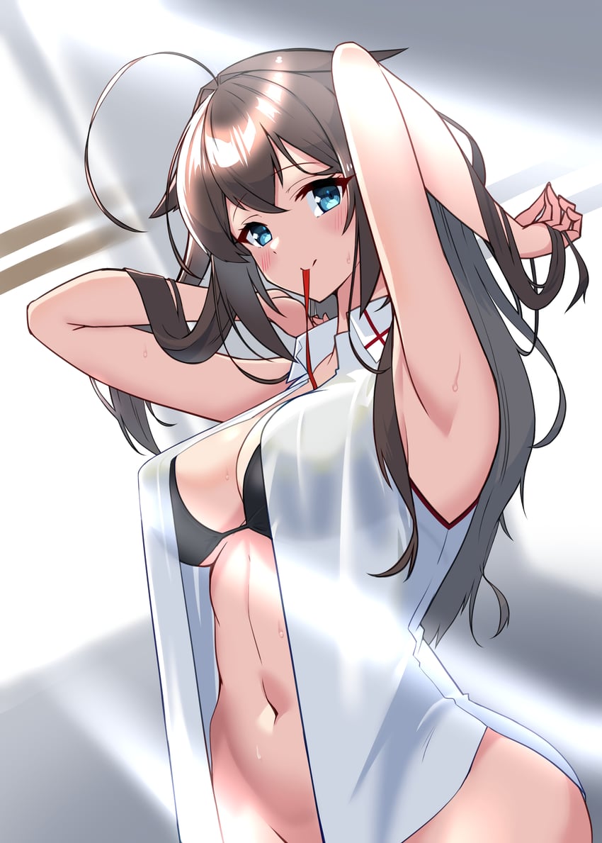 shigure and shigure kai san (kantai collection) drawn by shiba_(zudha)