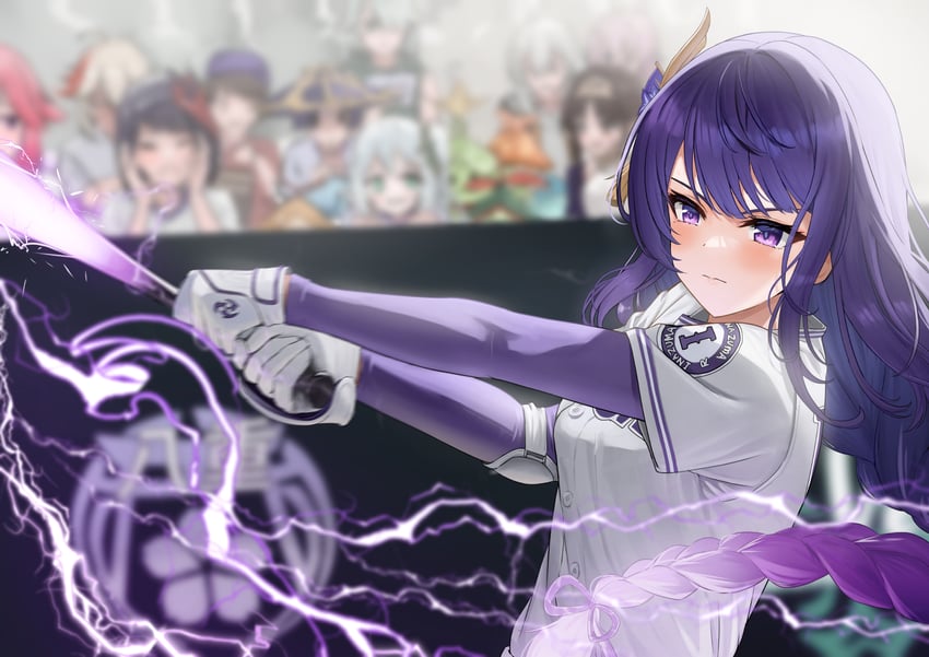 raiden shogun, scaramouche, yae miko, nahida, wanderer, and 6 more (genshin impact) drawn by ayul_(ayulneri_92)