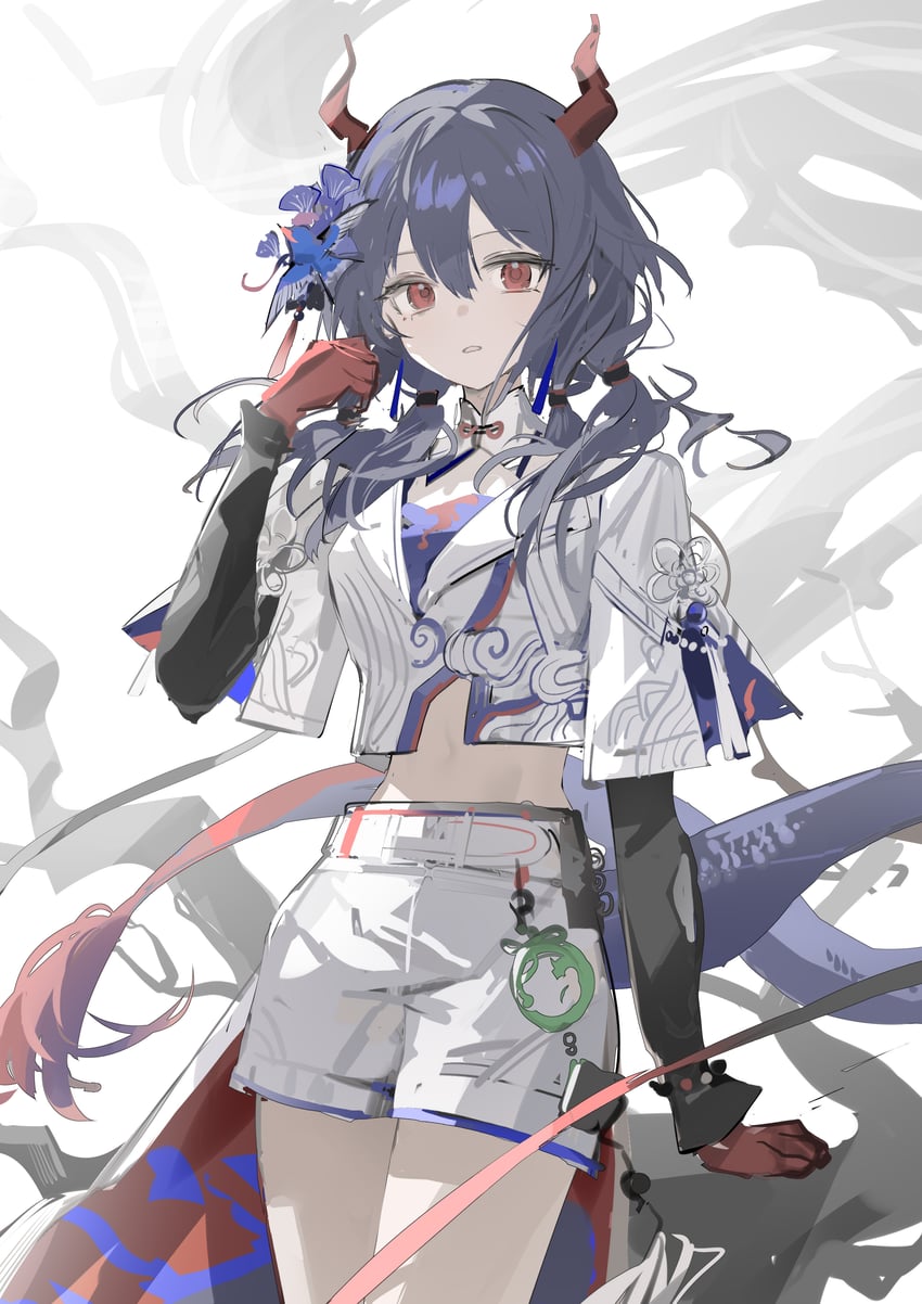 ch'en (arknights and 1 more) drawn by luozhou_pile