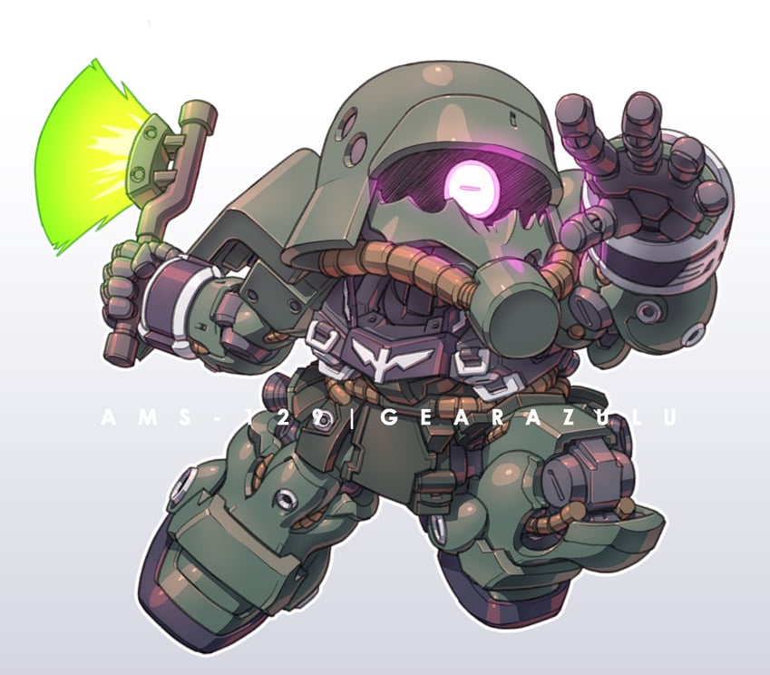 geara zulu (gundam and 2 more) drawn by susagane