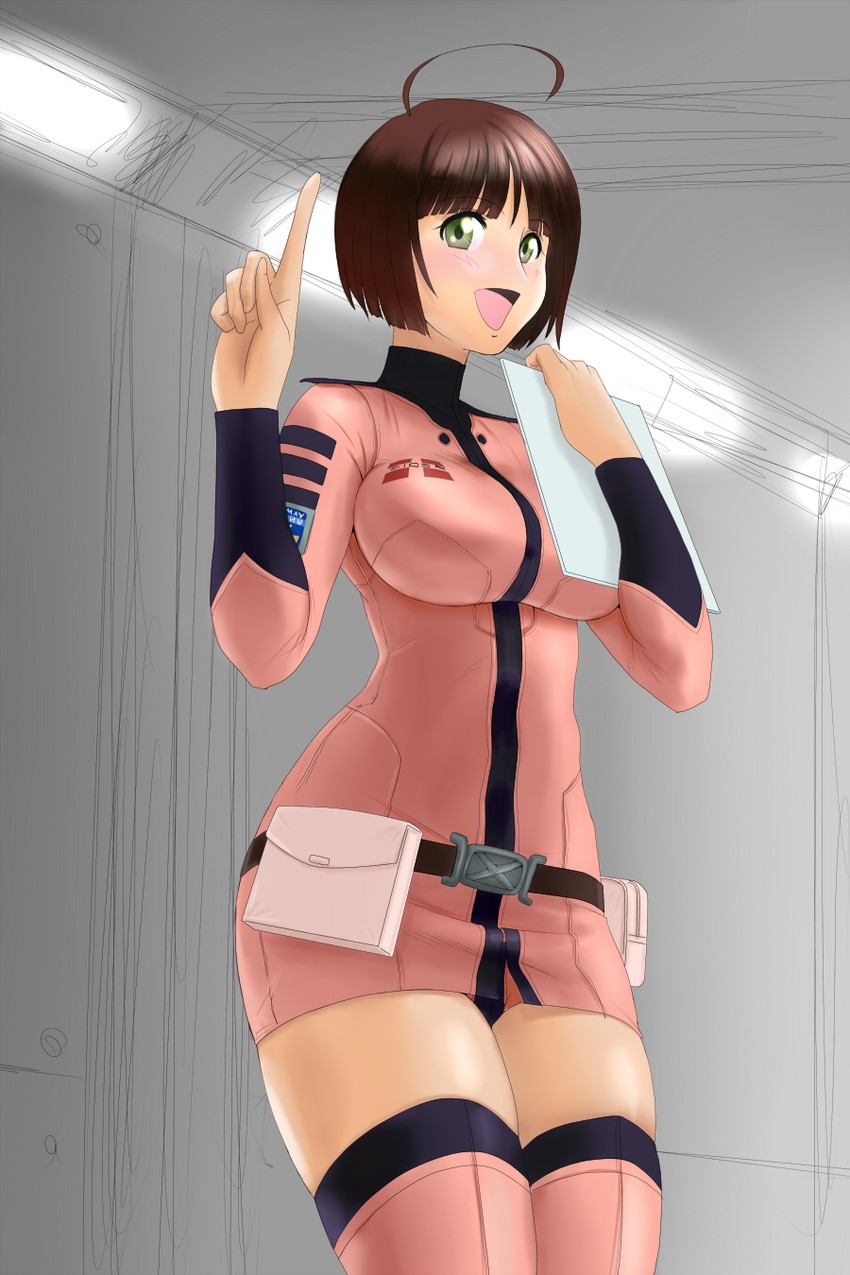 harada makoto (uchuu senkan yamato and 1 more) drawn by ookami_makoto
