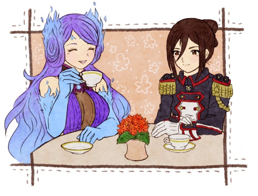 morag ladair and brighid (xenoblade chronicles and 1 more) drawn by asozan_(cocomil)