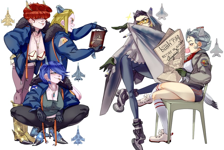 johnny bravo, marie kanker, may kanker, and lee kanker (original and 2 more) drawn by toorops