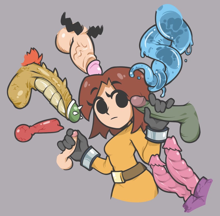 bowser, ganondorf, wario, mii, ridley, and 3 more (the legend of zelda and 4 more) drawn by gummuru
