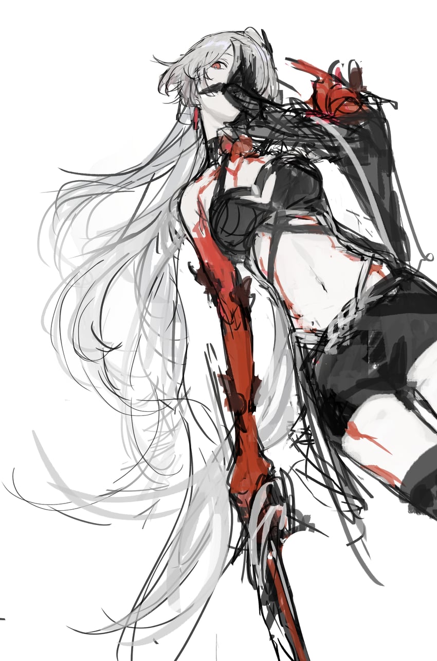 acheron (honkai and 1 more) drawn by koba_(jdhikdjdkfiwufh)
