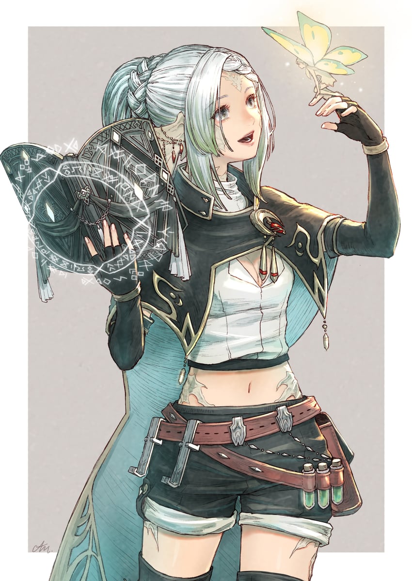 warrior of light, scholar, and eos (final fantasy and 1 more) drawn by cam_(cammero95713700)