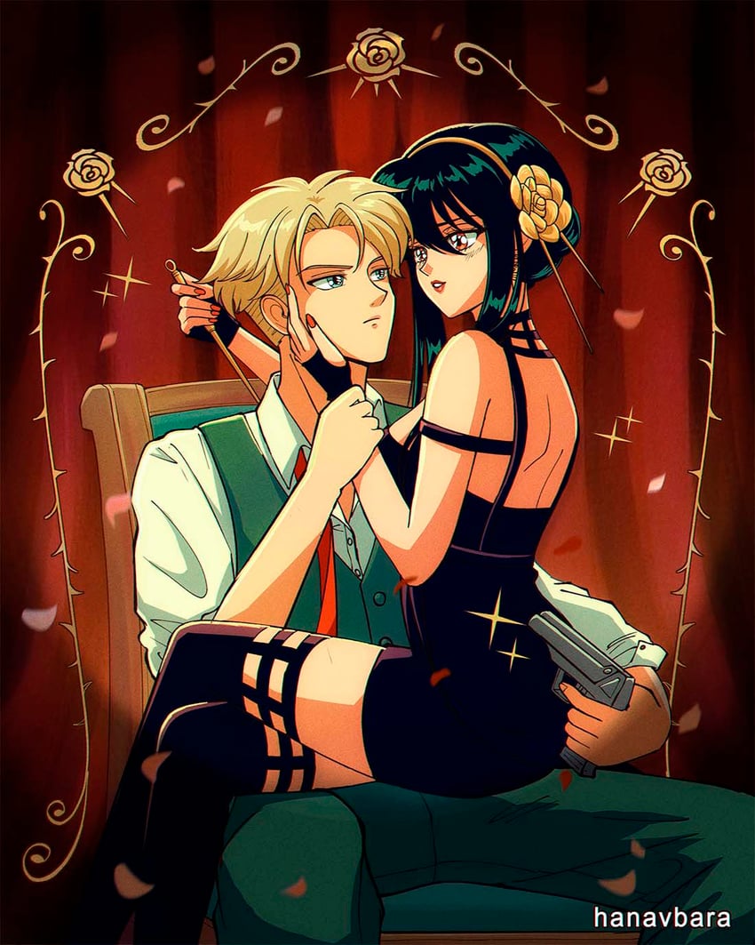 yor briar and twilight (spy x family) drawn by hanavbara