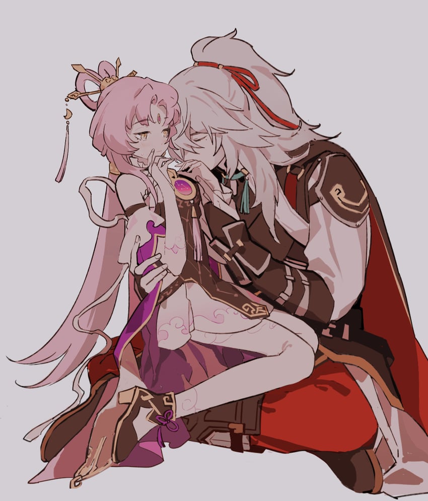 fu xuan and jing yuan (honkai and 1 more) drawn by luckylalal