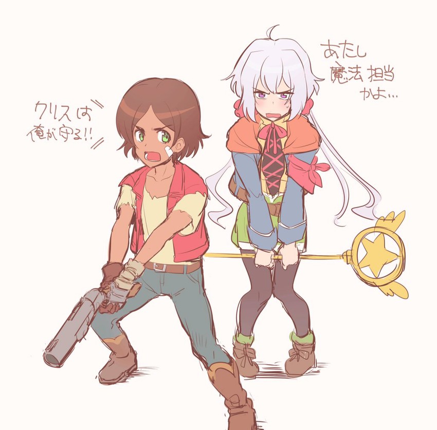 yukine chris, cecilia lynne adelhyde, rody roughnight, and stephan virena (senki zesshou symphogear and 2 more) drawn by yururi-ra