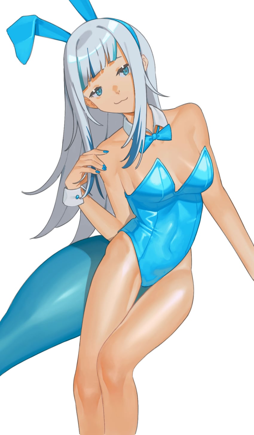 gawr gura (hololive and 1 more) drawn by karassawa