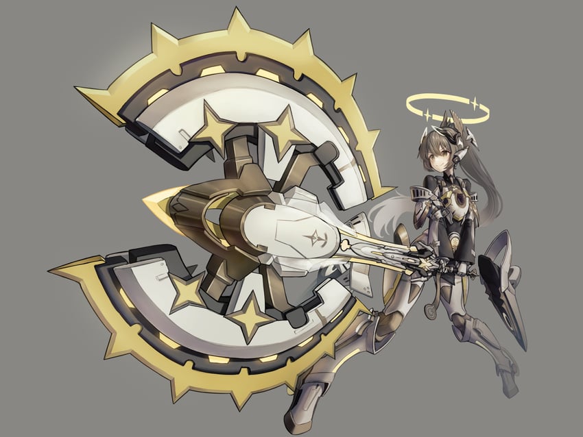 nanami and nanami: startrail (punishing: gray raven) drawn by mitochondrion