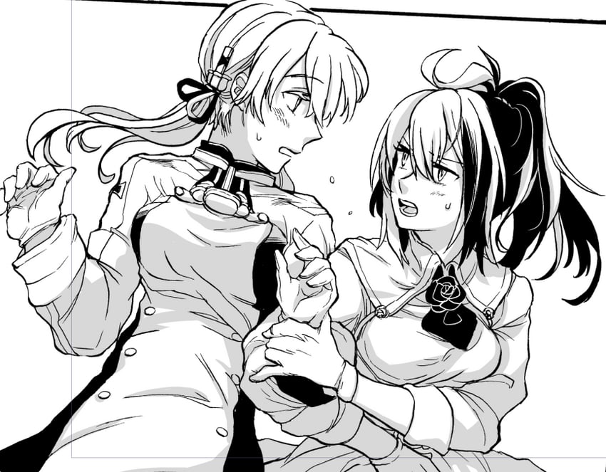 prinz eugen and sheffield (kantai collection) drawn by yamada_rei_(rou)