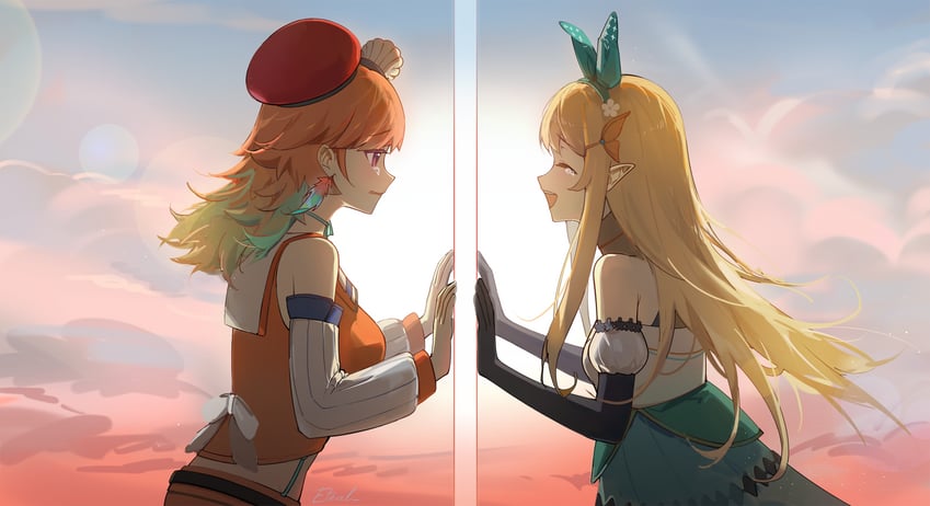 takanashi kiara and pomu rainpuff (hololive and 3 more) drawn by rainry