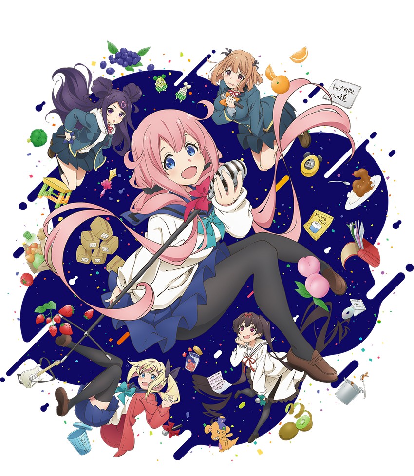 sekino roko, sakura ino, maehara nina, nukui hayu, and midori hemo (ochikobore fruit tart)