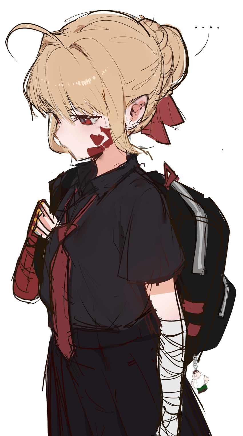 nero claudius, queen draco, and peter griffin (fate and 2 more) drawn by kowai_(iamkowai)