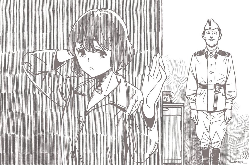 shima saki (real life and 1 more) drawn by horikou