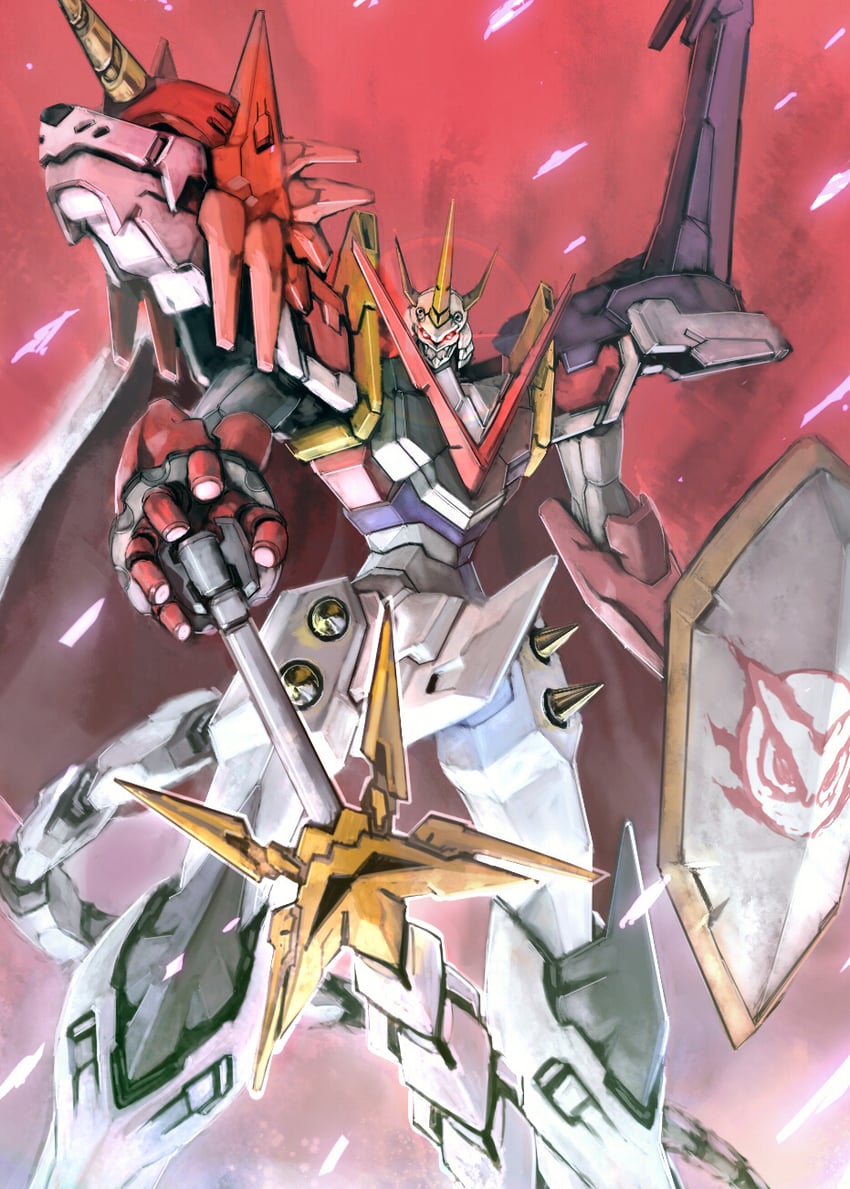 shoutmon x4k (digimon and 1 more) drawn by ra_(pixiv120326)