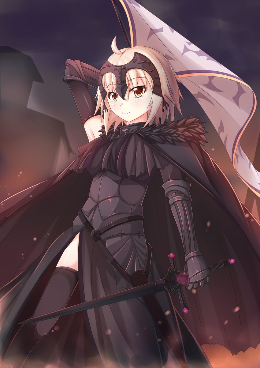 jeanne d'arc alter (fate and 1 more) drawn by nugi_(armenci)