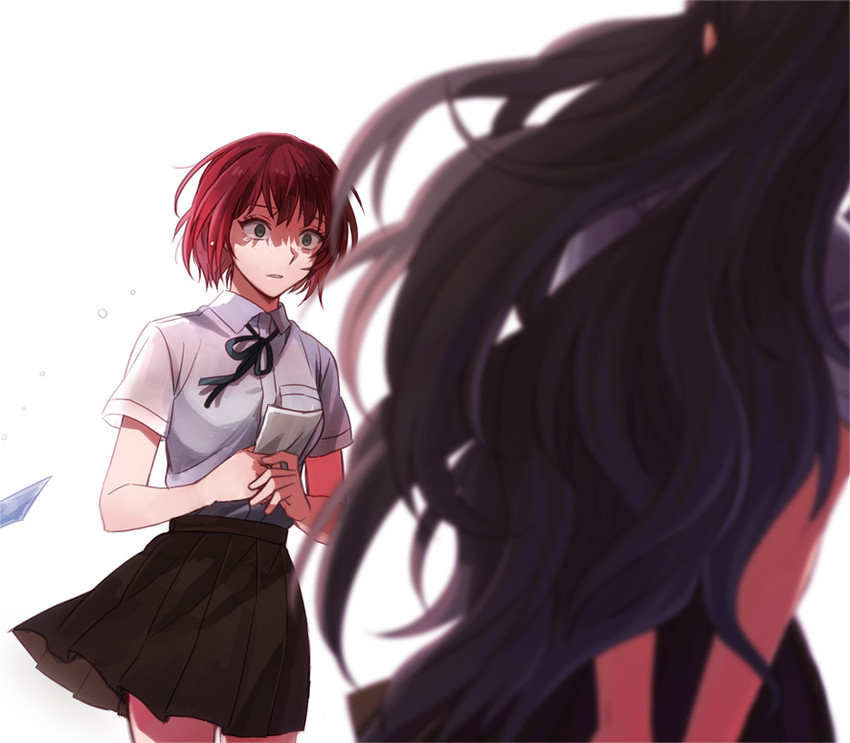 koizumi mahiru and satou (danganronpa and 1 more) drawn by okuragon